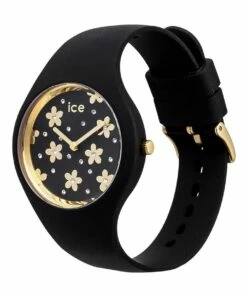 ICE-Watch Ice Flower Precious Small Black Silicone Quartz Watch -RAY-BAN Online Store 841073140 3 720x928