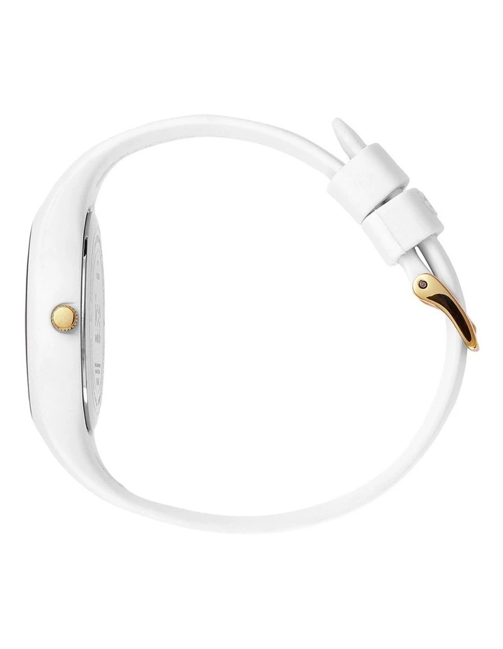 ICE-Watch Ice Flower Poppy Small White Silicone Quartz Watch 3 ICE-Watch Ice Flower Poppy Small White Silicone Quartz Watch - Image 3