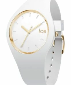 ICE-Watch Ice Glam Small White Silicone Quartz Watch
