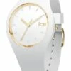 ICE-Watch Ice Glam Unisex White Silicone Quartz Watch