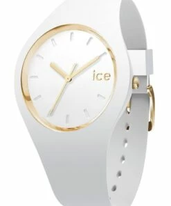 ICE-Watch Ice Glam Unisex White Silicone Quartz Watch