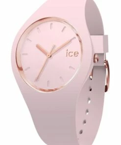 ICE-Watch Ice Glam Pastel Lady Unisex Pink Silicone Quartz Watch