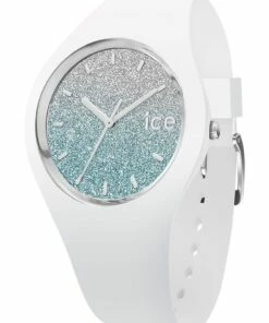ICE-Watch Ice Lo White Medium Blue Silicone Quartz Watch