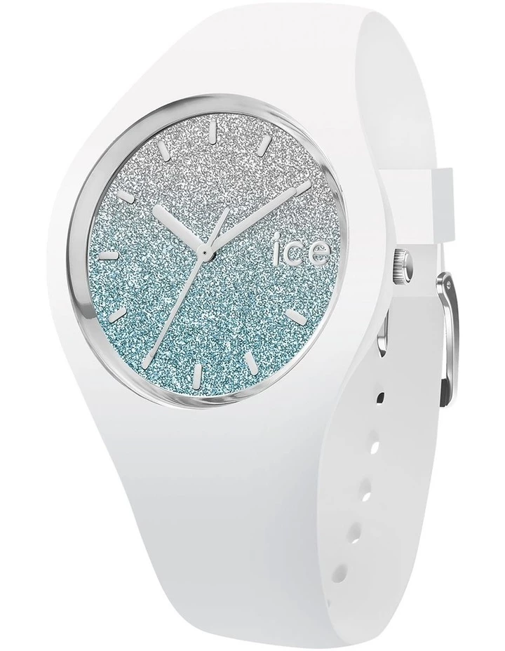 ICE-Watch Ice Lo White Medium Blue Silicone Quartz Watch 1 ICE-Watch Ice Lo White Medium Blue Silicone Quartz Watch