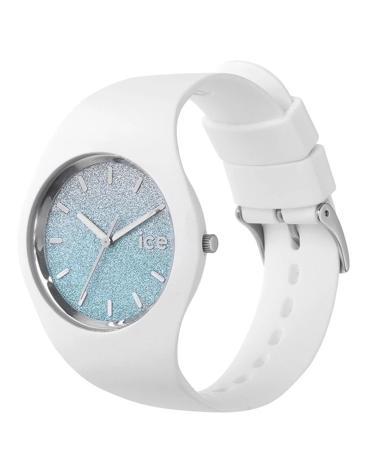 ICE-Watch Ice Lo White Medium Blue Silicone Quartz Watch 3 ICE-Watch Ice Lo White Medium Blue Silicone Quartz Watch - Image 3