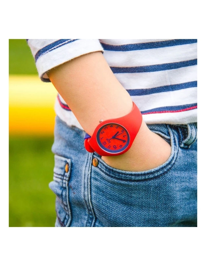 ICE-Watch Ice Ola Kids Circus Small Red Silicone Quartz Watch 2 ICE-Watch Ice Ola Kids Circus Small Red Silicone Quartz Watch - Image 2