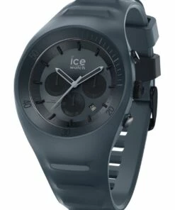 ICE-Watch Ice P. Leclercq Large Black Silicone Chronograph Watch