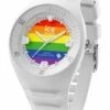 ICE-Watch Ice P. Leclercq Rainbow Medium White Silicone Chronograph Watch