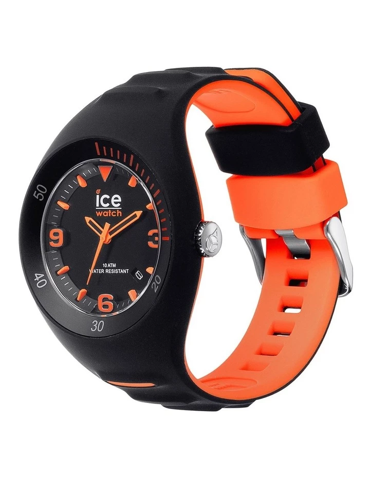 ICE-Watch Ice P. Leclercq Orange Medium Black Silicone Chronograph Watch 2 ICE-Watch Ice P. Leclercq Orange Medium Black Silicone Chronograph Watch - Image 2