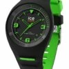 ICE-Watch Ice P. Leclercq Green Medium Black Silicone Chronograph Watch
