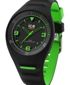 ICE-Watch Ice P. Leclercq Green Medium Black Silicone Chronograph Watch