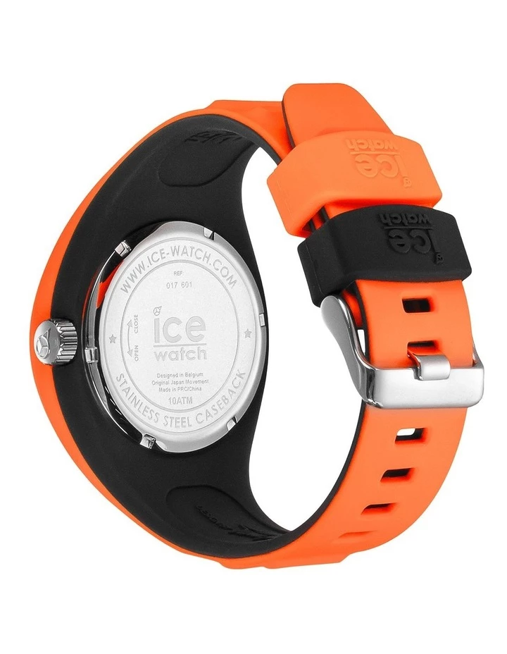 ICE-Watch Ice P. Leclercq Medium Orange Silicone Chronograph Watch 4 ICE-Watch Ice P. Leclercq Medium Orange Silicone Chronograph Watch - Image 4