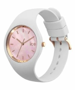 ICE-Watch Ice Pearl Pink Small White Silicone Quartz Watch -RAY-BAN Online Store 841078990 3 720x928
