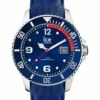 ICE-Watch Ice Steel Medium Blue Silicone Quartz Watch