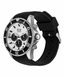 ICE-Watch Ice Steel Large Black Silicone Chronograph Watch -RAY-BAN Online Store 841080970 3 720x928