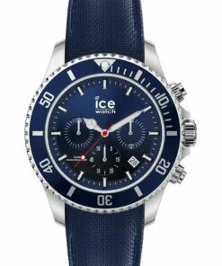 ICE-Watch Ice Steel Marine Medium Blue Silicone Quartz Watch