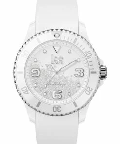 ICE-Watch Ice Crystal Medium White Silicone Quartz Watch