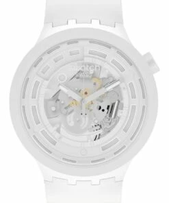 Swatch C-White Bioceramic Quartz Watch