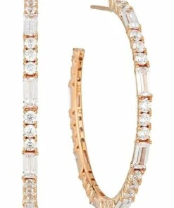 Georgini Irina Large Rose Gold Hoop Earrings