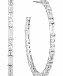 Georgini Irina Large Silver Hoop Earrings