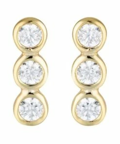 Georgini Trio Gold Stud Earrings