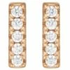 Georgini Alina Rose Gold Stud Earrings