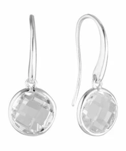 Georgini Lucent Hook Large Silver Drop Earrings