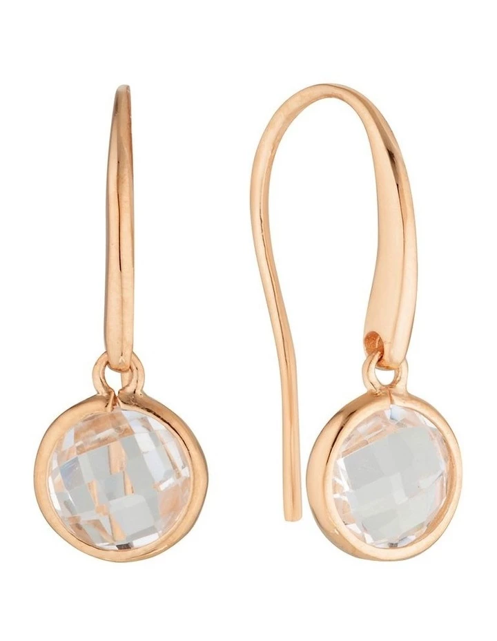 Georgini Lucent Rose Gold Small Hook Earring 1 Georgini Lucent Rose Gold Small Hook Earring