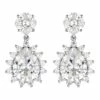 Georgini Luxe Velluto Silver Drop Earrings