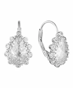 Georgini Luxe Oppulenza Silver Huggie Earrings