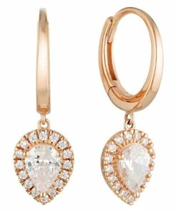 Georgini Luxe Splendore Rose Gold Huggie Earrings