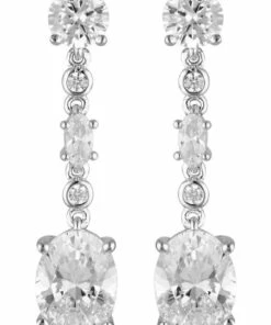 Georgini Luxe Lusso Silver Drop Earrings