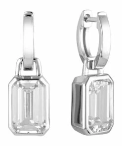 Georgini Luxe Sontuosa Silver Huggie Earrings