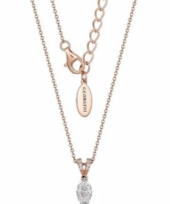 Georgini Heirloom Forever Pendant Rose Gold Necklace