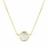 Georgini Lucent White Topaz Gold Necklace