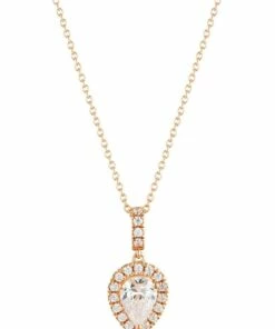 Georgini Luxe Splendore Pendant Rose Gold Necklace