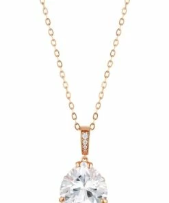 Georgini Luxe Le Gala Pendant Rose Gold Necklace