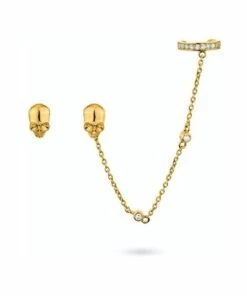 Sally Skoufis Peace Stud Ear Cuff Set
