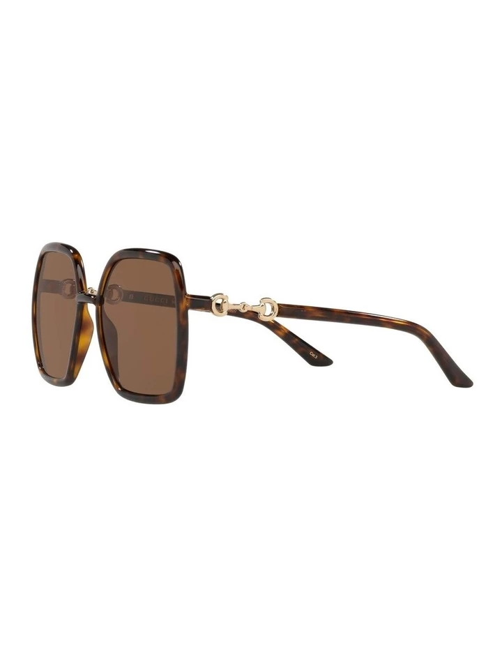 GUCCI Tortoise Rectangle Sunglasses 0GC001516 1535963002 3 GUCCI Tortoise Rectangle Sunglasses 0GC001516 1535963002 - Image 3