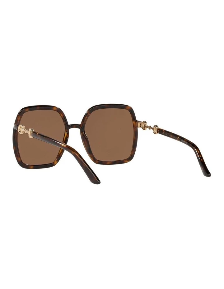 GUCCI Tortoise Rectangle Sunglasses 0GC001516 1535963002 6 GUCCI Tortoise Rectangle Sunglasses 0GC001516 1535963002 - Image 6