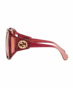 GUCCI Burgundy Round Sunglasses 0GC001503 1535973002 -RAY-BAN Online Store 843147730 4 720x928