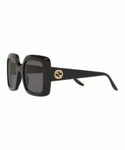 GUCCI Black Rectangle Sunglasses 0GC001518 1535975001 -RAY-BAN Online Store 843148090 3 720x928