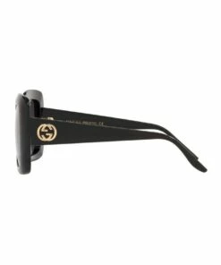 GUCCI Black Rectangle Sunglasses 0GC001518 1535975001 -RAY-BAN Online Store 843148090 4 720x928