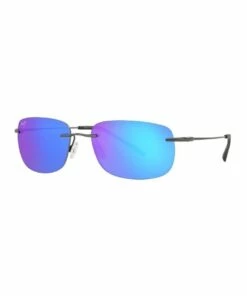 Maui Jim Ohai Polarised Gunmetal Rectangle Sunglasses 0MJ000670 1535856001