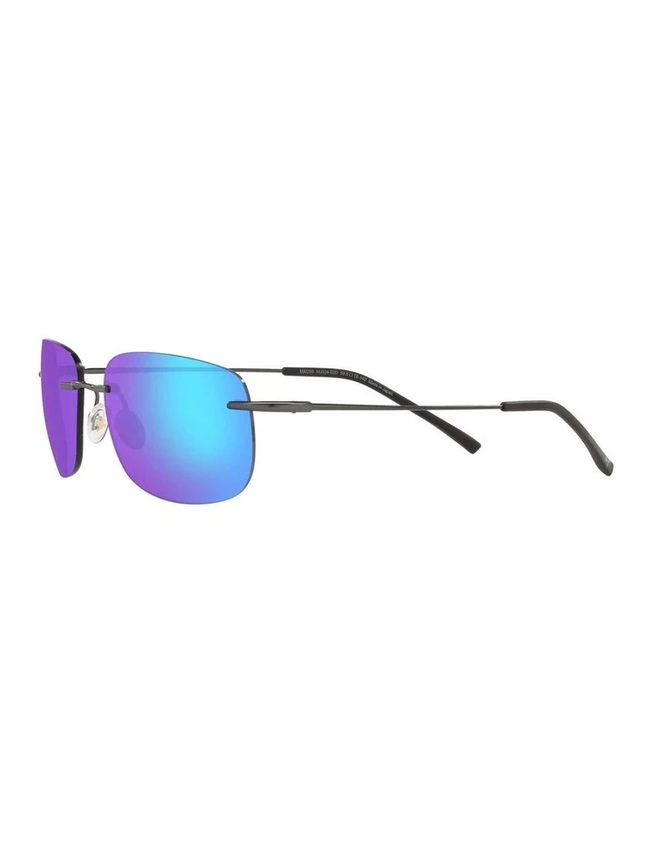 Maui Jim Ohai Polarised Gunmetal Rectangle Sunglasses 0MJ000670 1535856001 3 Maui Jim Ohai Polarised Gunmetal Rectangle Sunglasses 0MJ000670 1535856001 - Image 3