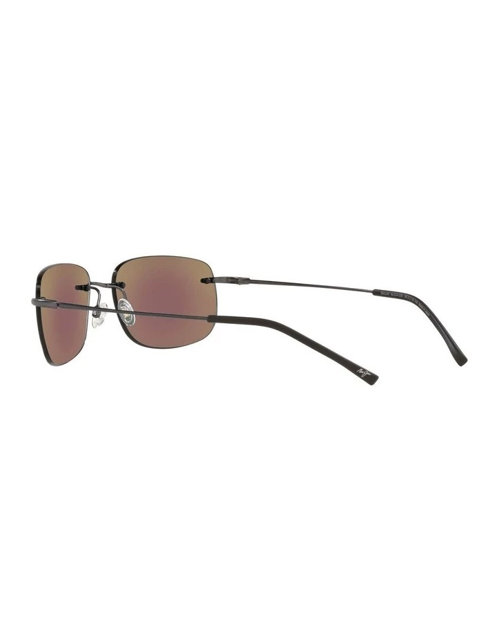 Maui Jim Ohai Polarised Gunmetal Rectangle Sunglasses 0MJ000670 1535856001 5 Maui Jim Ohai Polarised Gunmetal Rectangle Sunglasses 0MJ000670 1535856001 - Image 5
