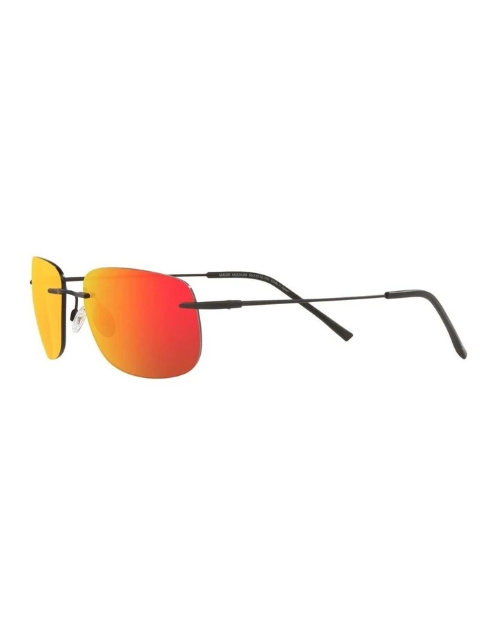 Maui Jim Ohai Polarised Black Rectangle Sunglasses 0MJ000670 1535856003 3 Maui Jim Ohai Polarised Black Rectangle Sunglasses 0MJ000670 1535856003 - Image 3