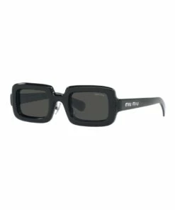 Miu Miu Grey Rectangle Sunglasses 0MU 09XS 1536012002
