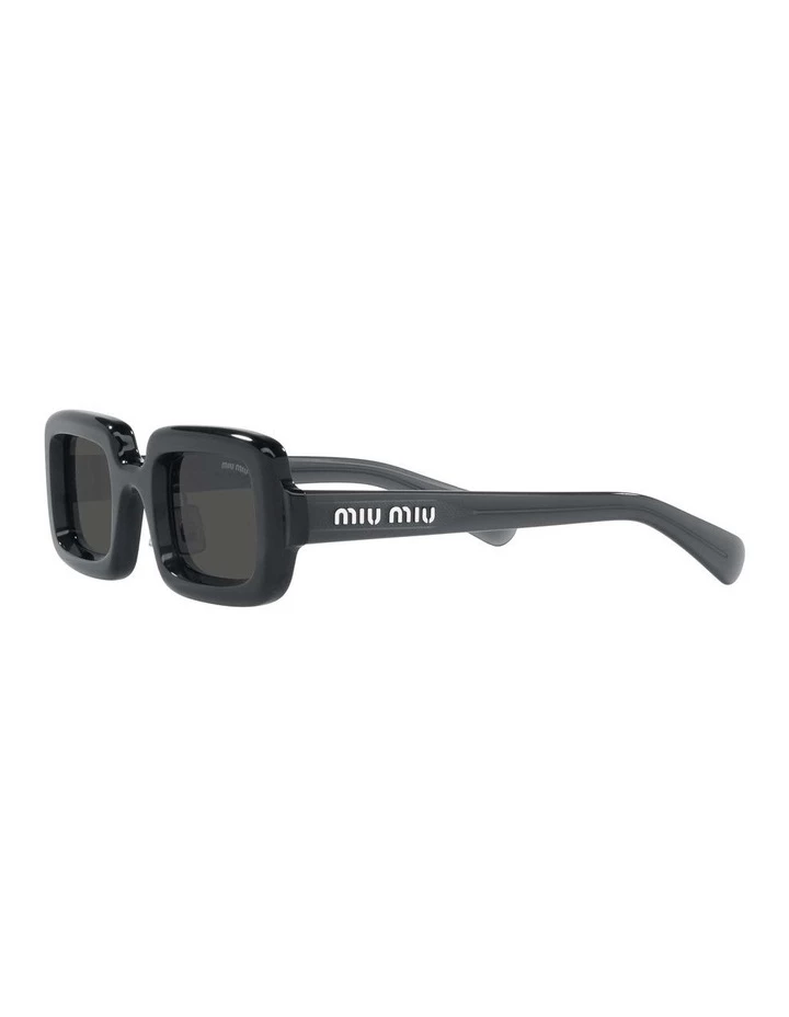 Miu Miu Grey Rectangle Sunglasses 0MU 09XS 1536012002 3 Miu Miu Grey Rectangle Sunglasses 0MU 09XS 1536012002 - Image 3