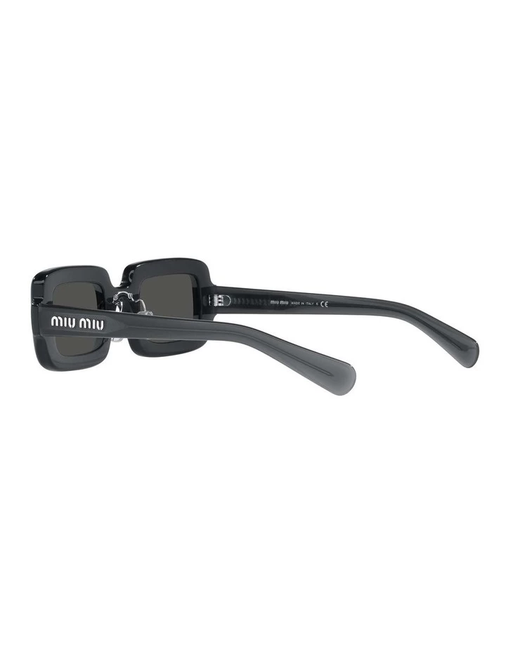 Miu Miu Grey Rectangle Sunglasses 0MU 09XS 1536012002 5 Miu Miu Grey Rectangle Sunglasses 0MU 09XS 1536012002 - Image 5